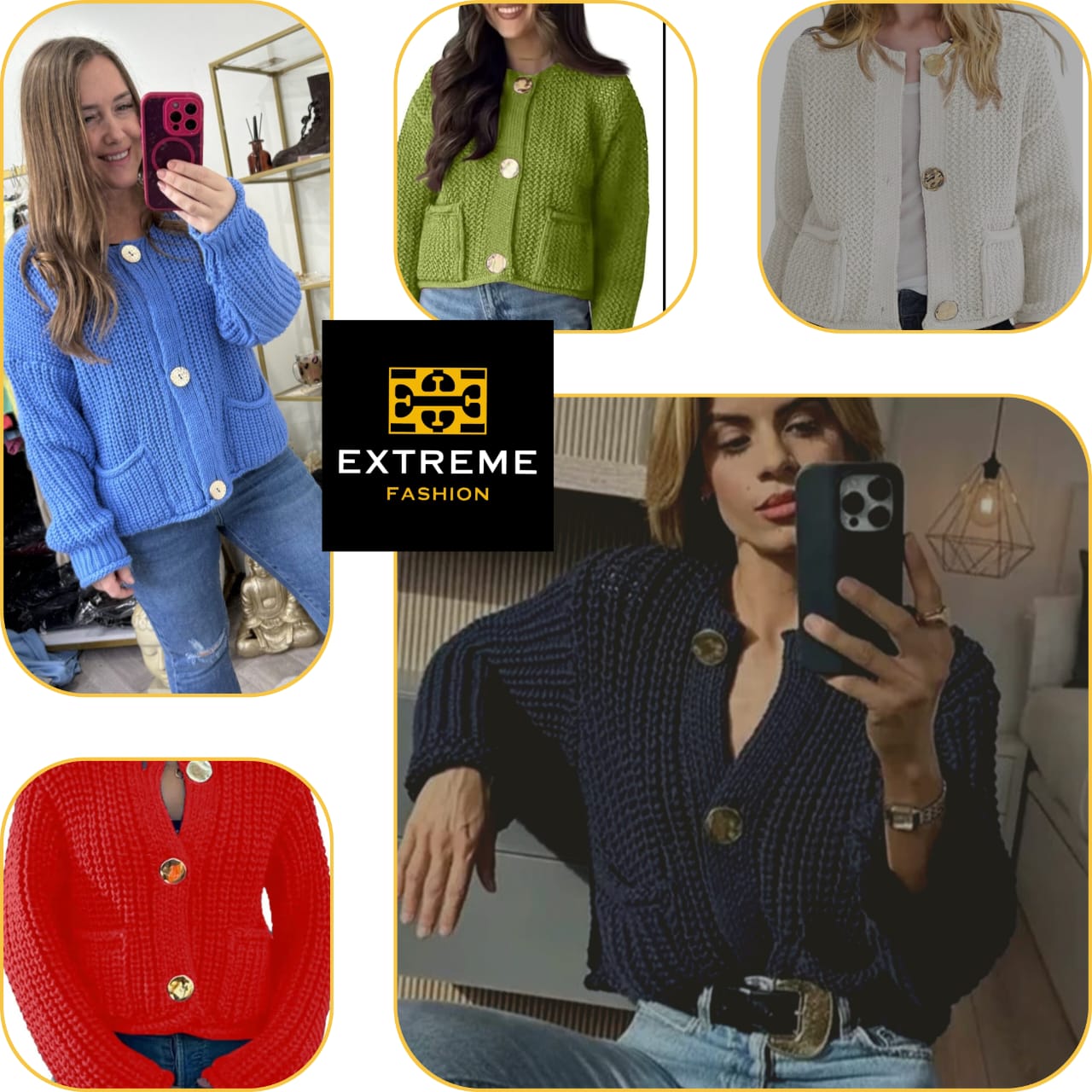 LONG SLEEVE CARDIGAN JERSEY