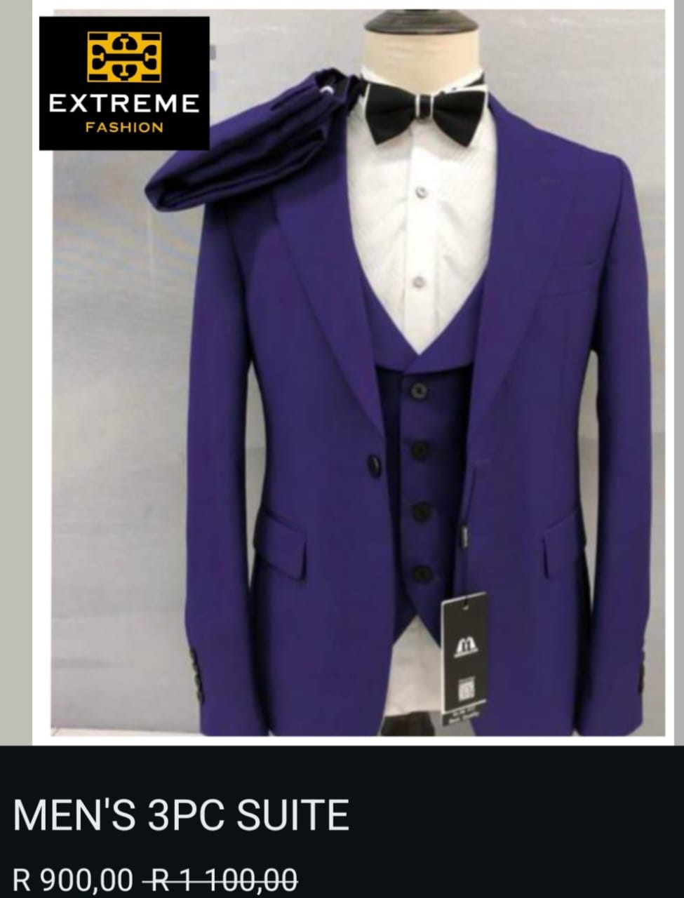 men's 3pc formal suit