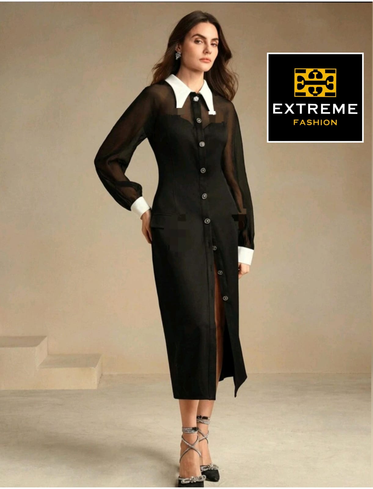 elegent multi kinops dress