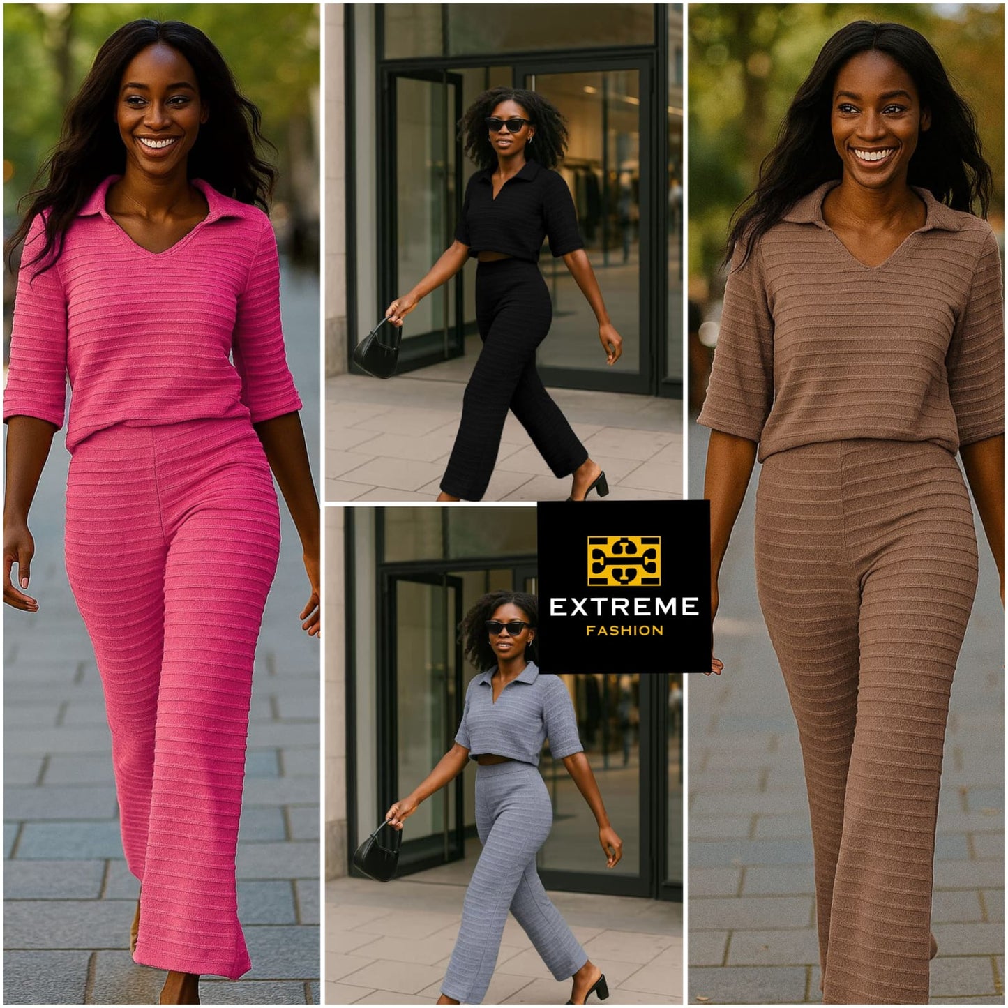 stretch knitted 2pc set