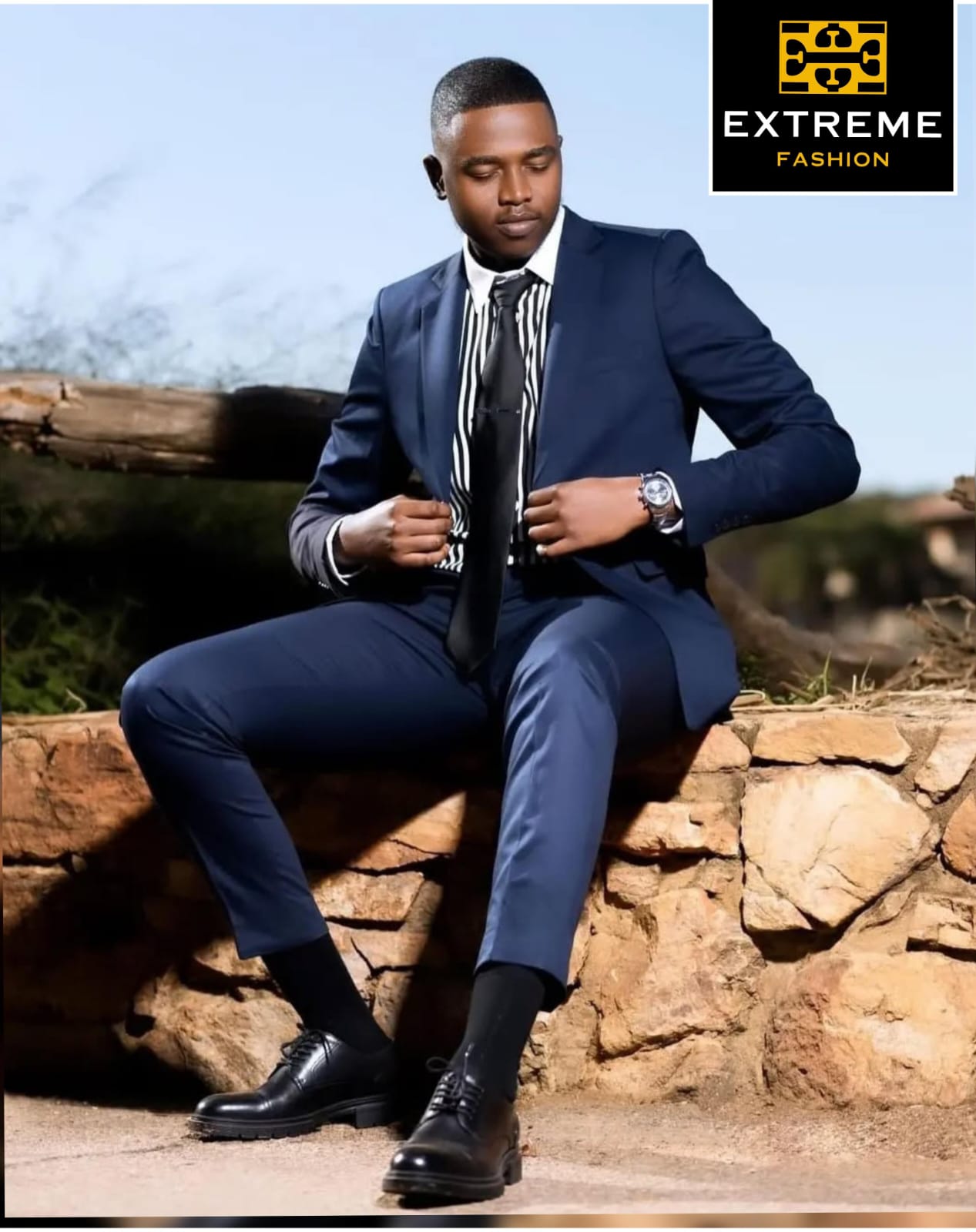 luxury men 's 2 pc suit