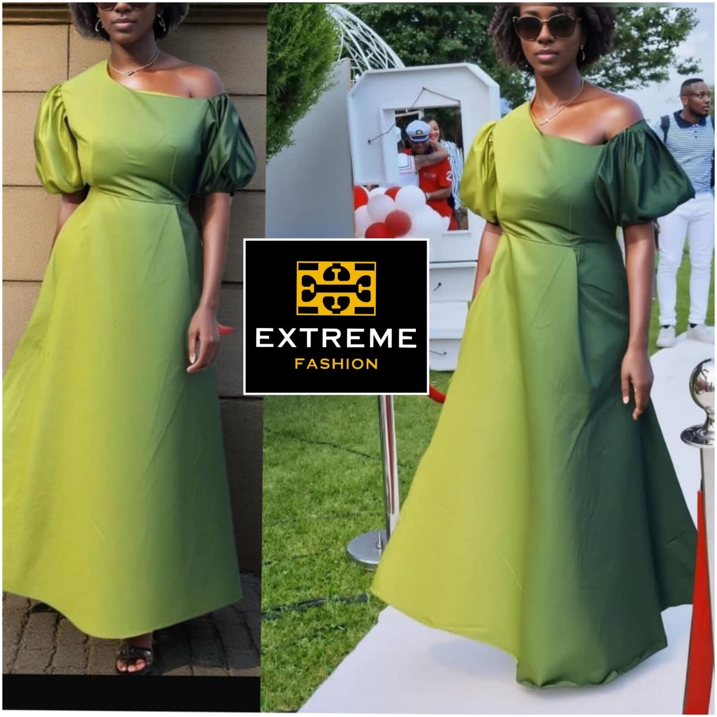 0ff shoulder maxi elegent dress