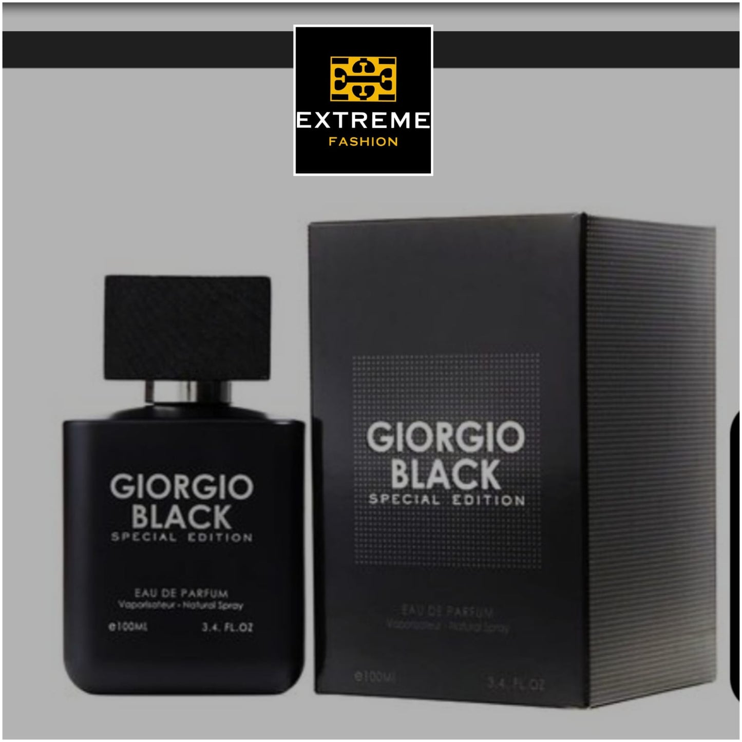 100ml GIORGIO BLACK men's fragrance