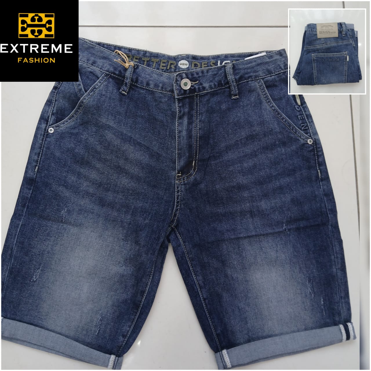 men's denim short