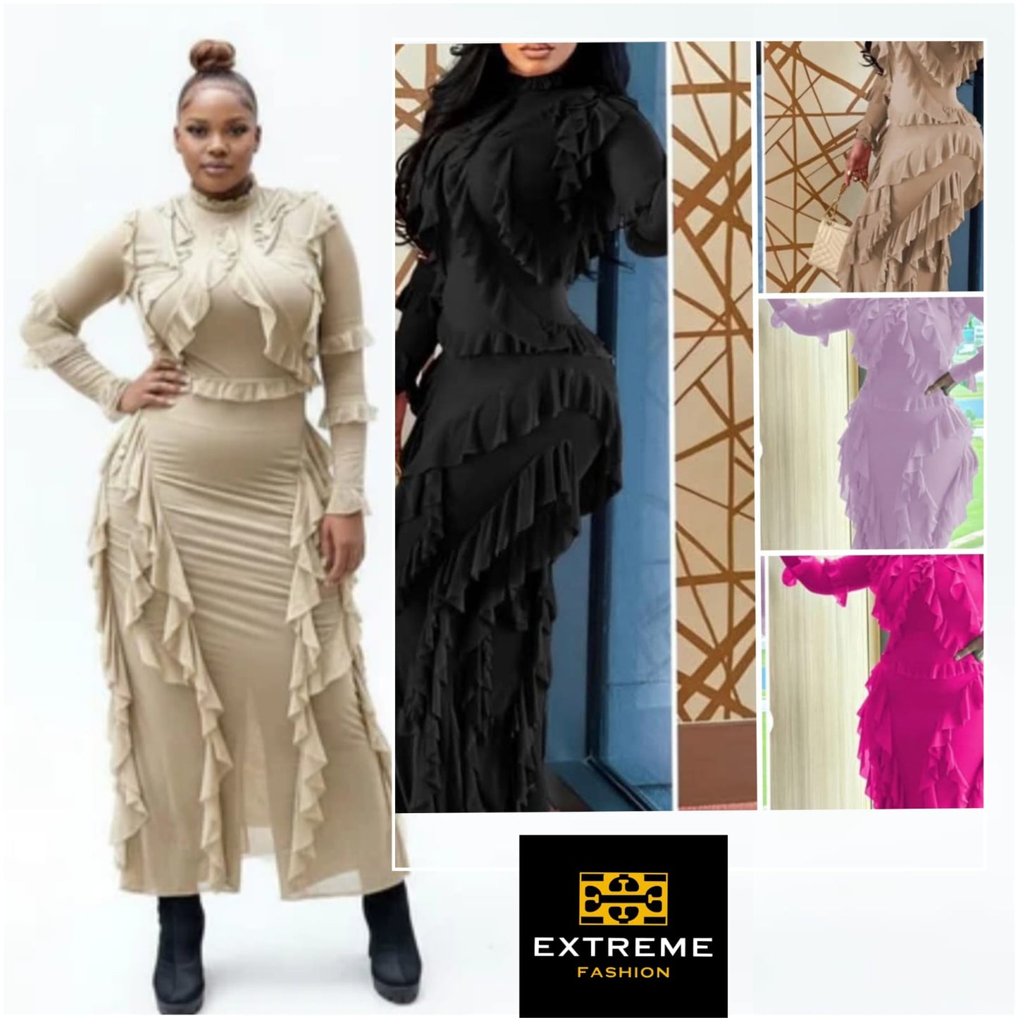 multi layer stretch elegent dress