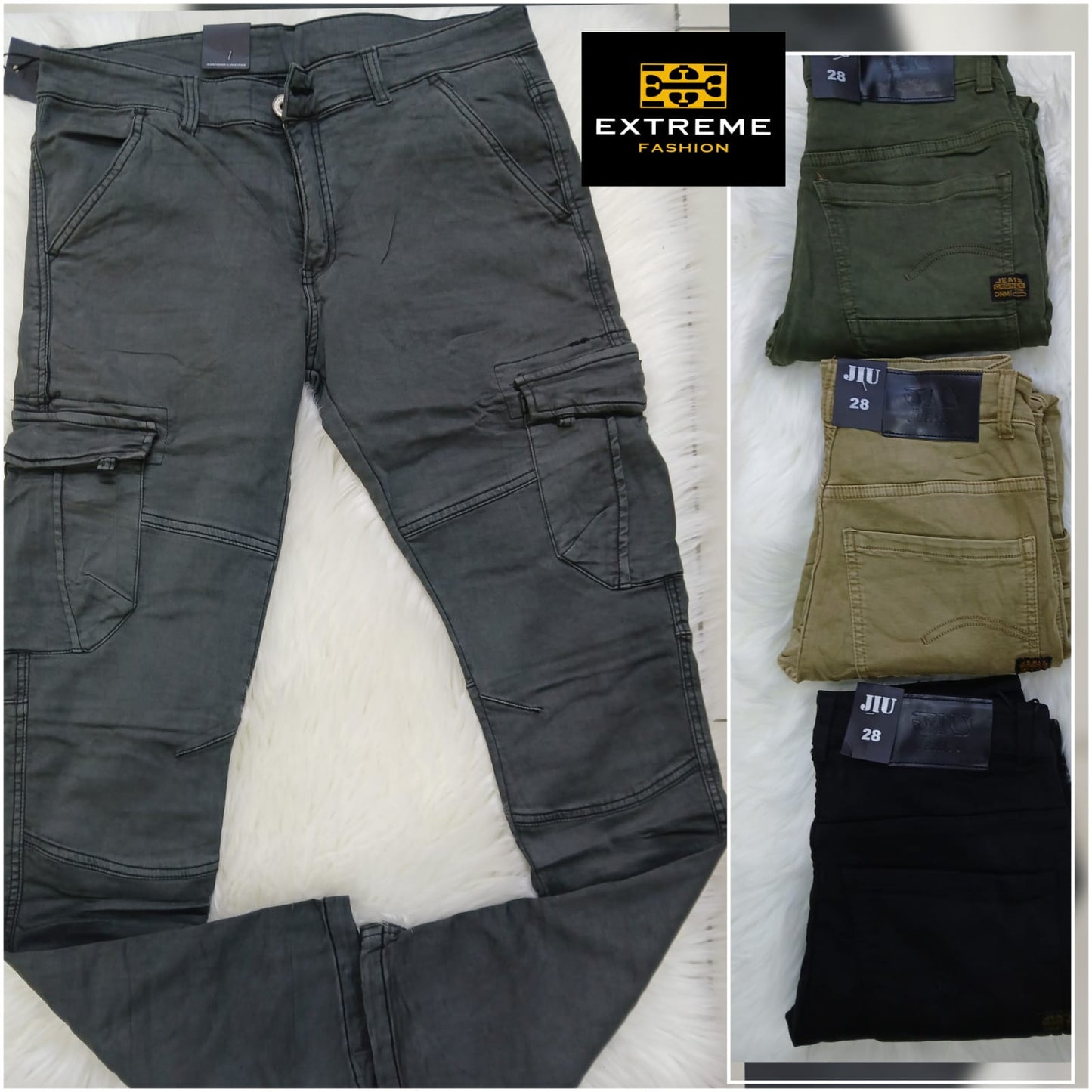 men's cargo skinny pants