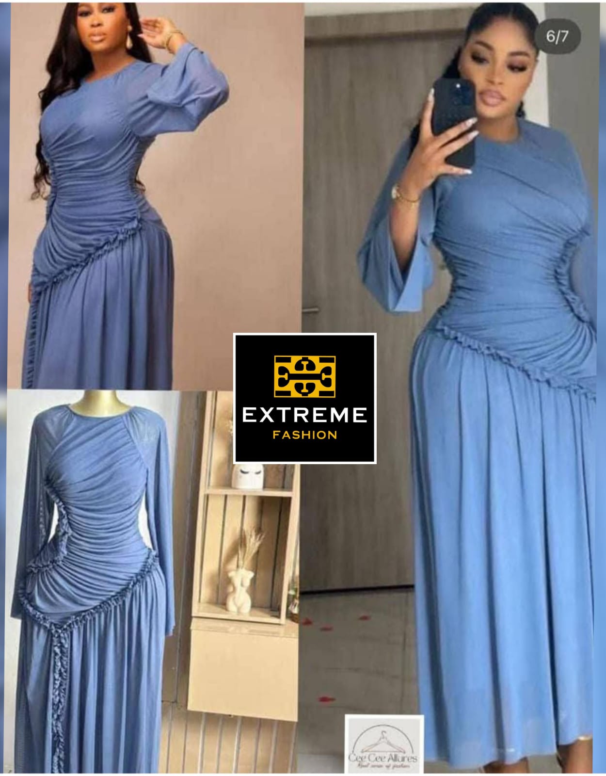 long sleeve maxi elegent dress