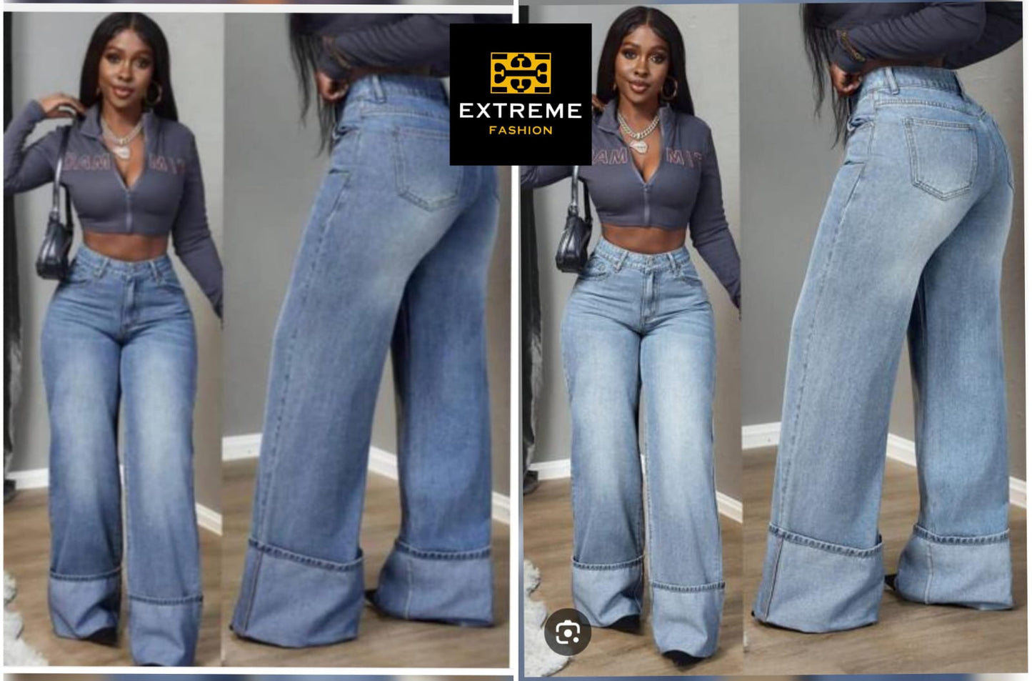 folded boyfriend jeans