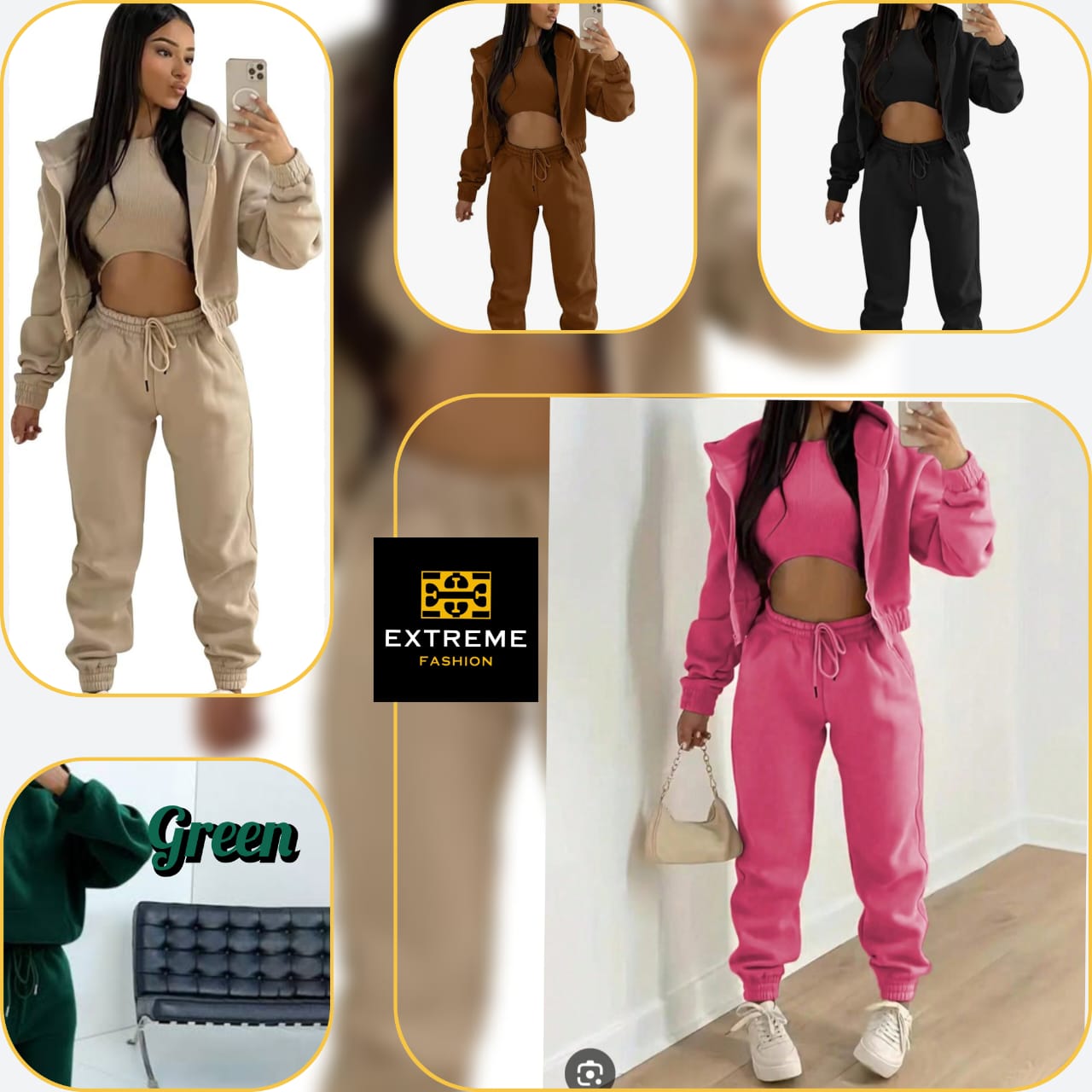 ladies warm winter 3pc set