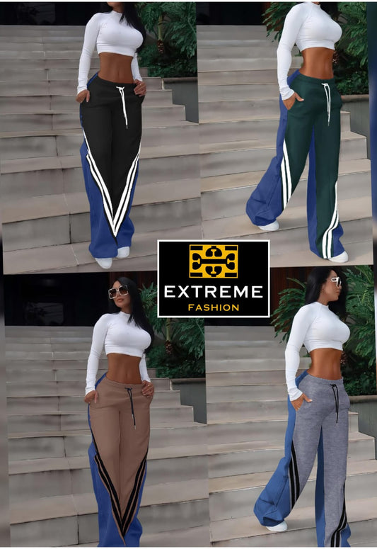 stripe detailed sweatpants