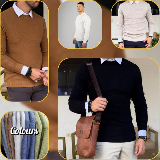 men's knitted slimfit jerseys