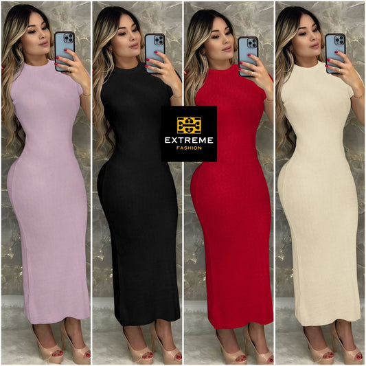 short sleeve stretch bodycorn dress