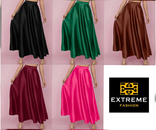 women silk skirts