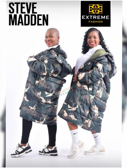 steve madden  puffed  comourflag woody long jackets