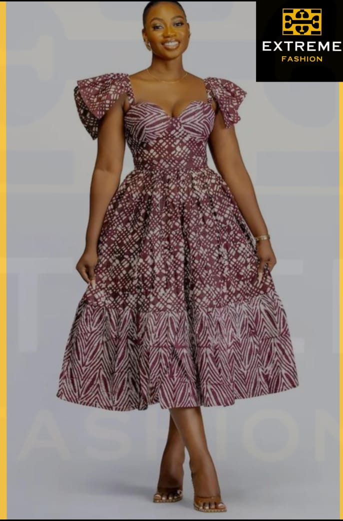 sleeveless traditional print dress