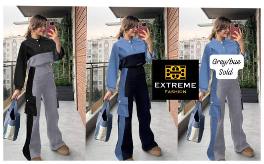 cargo denimn print 2pc set