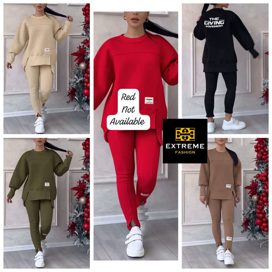 warm thick tracksuit