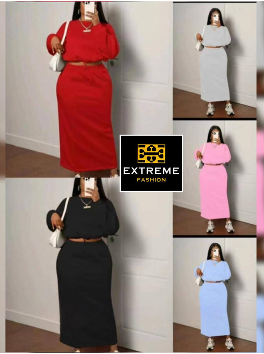 long sleeve warm 2pc set