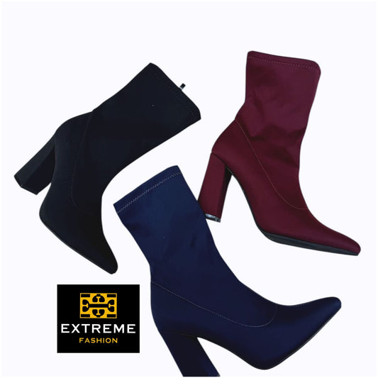square shape pointed  boots