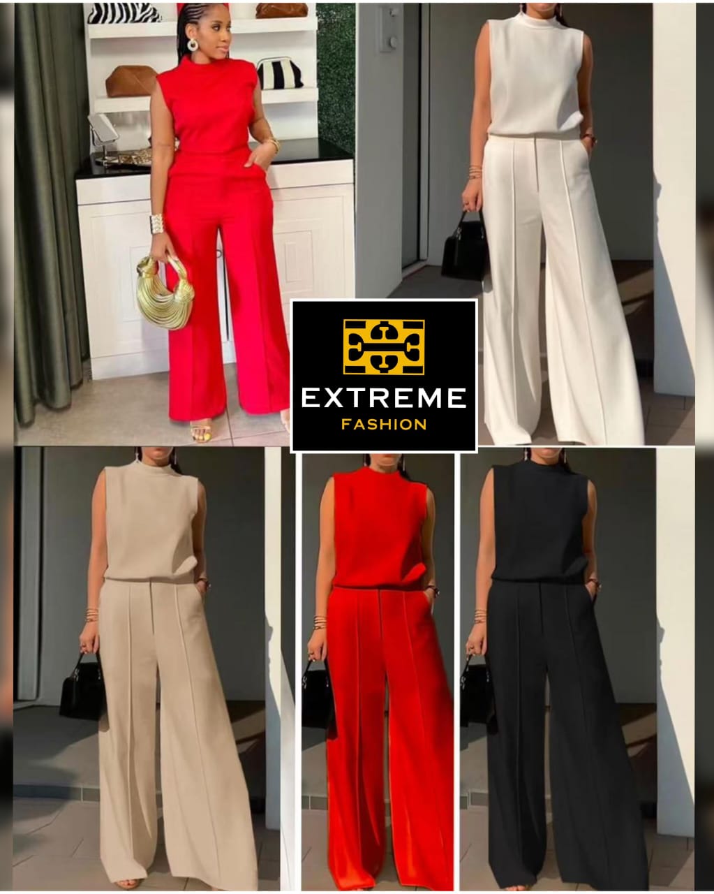 sleeveless elegent formal 2pc set