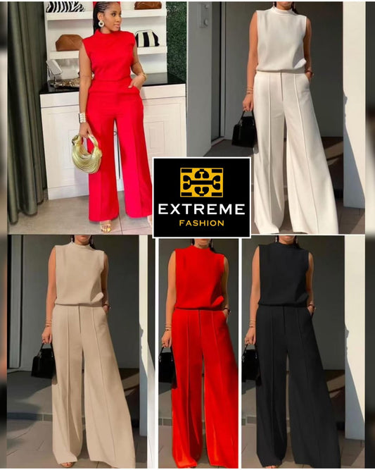 sleeveless elegent formal 2pc set