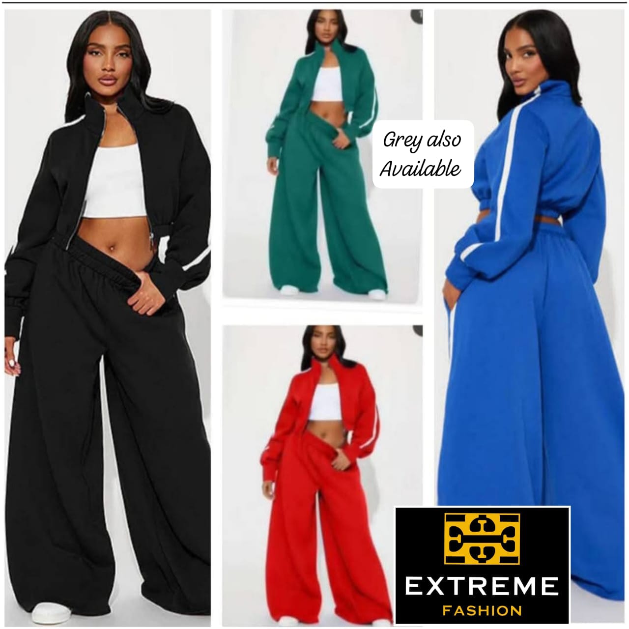 warm winter wide open pants tracklsuit