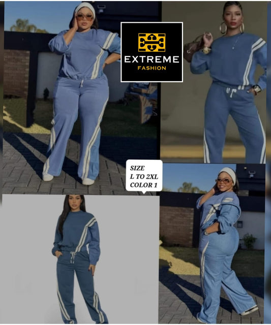 stripe detailed tracksuit