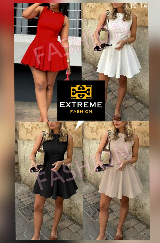 sleeveless mini dress