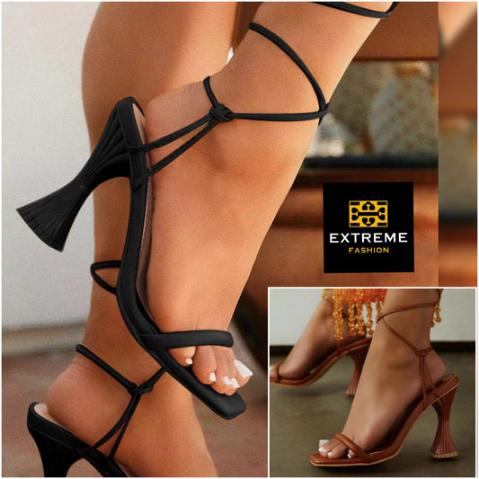 strapless block heels