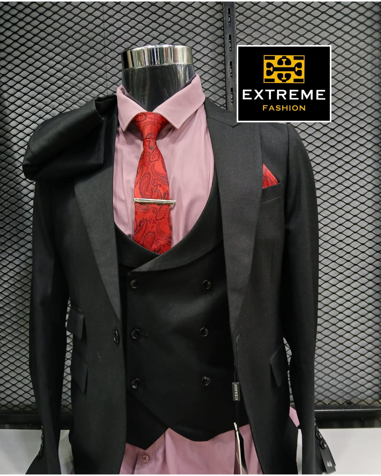 men's slim fit 3pc suit