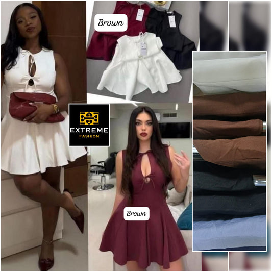 short mini flare dress