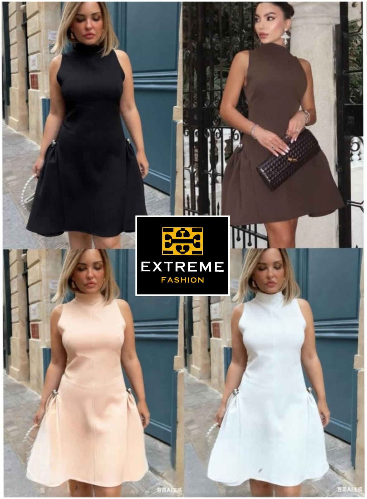 flare vintage mini dress