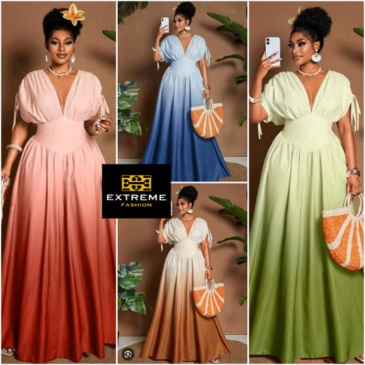 vintage 2 tone maxi dress